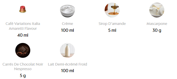 ingredients recette Amaretti